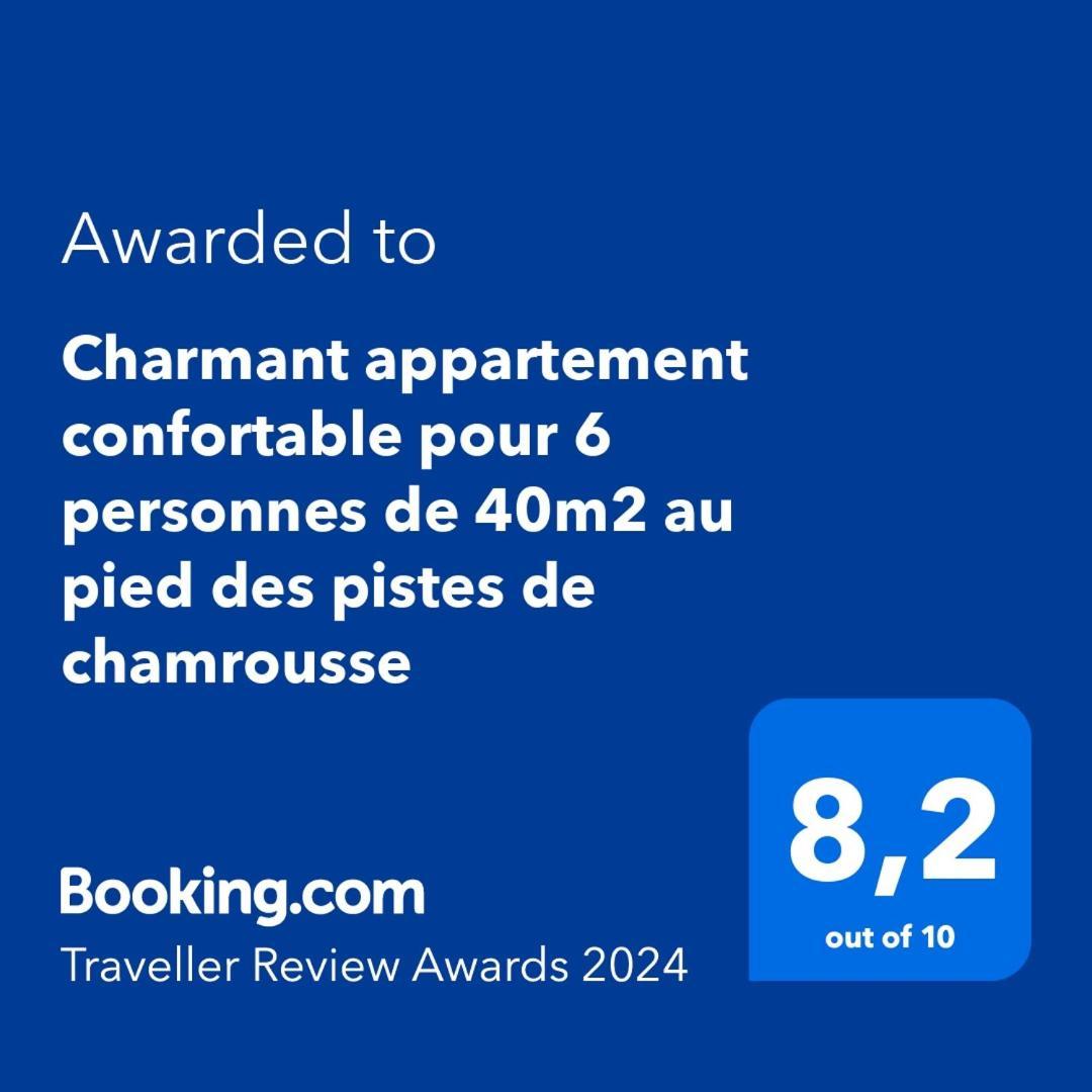 Charmant Appartement Confortable Pour 6 Personnes 40M2 Pied Pistes, Piscine, Wifi, Parking Chamrousse Esterno foto